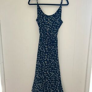 Black and White Spaghetti Strap Maxi Sundress Casual